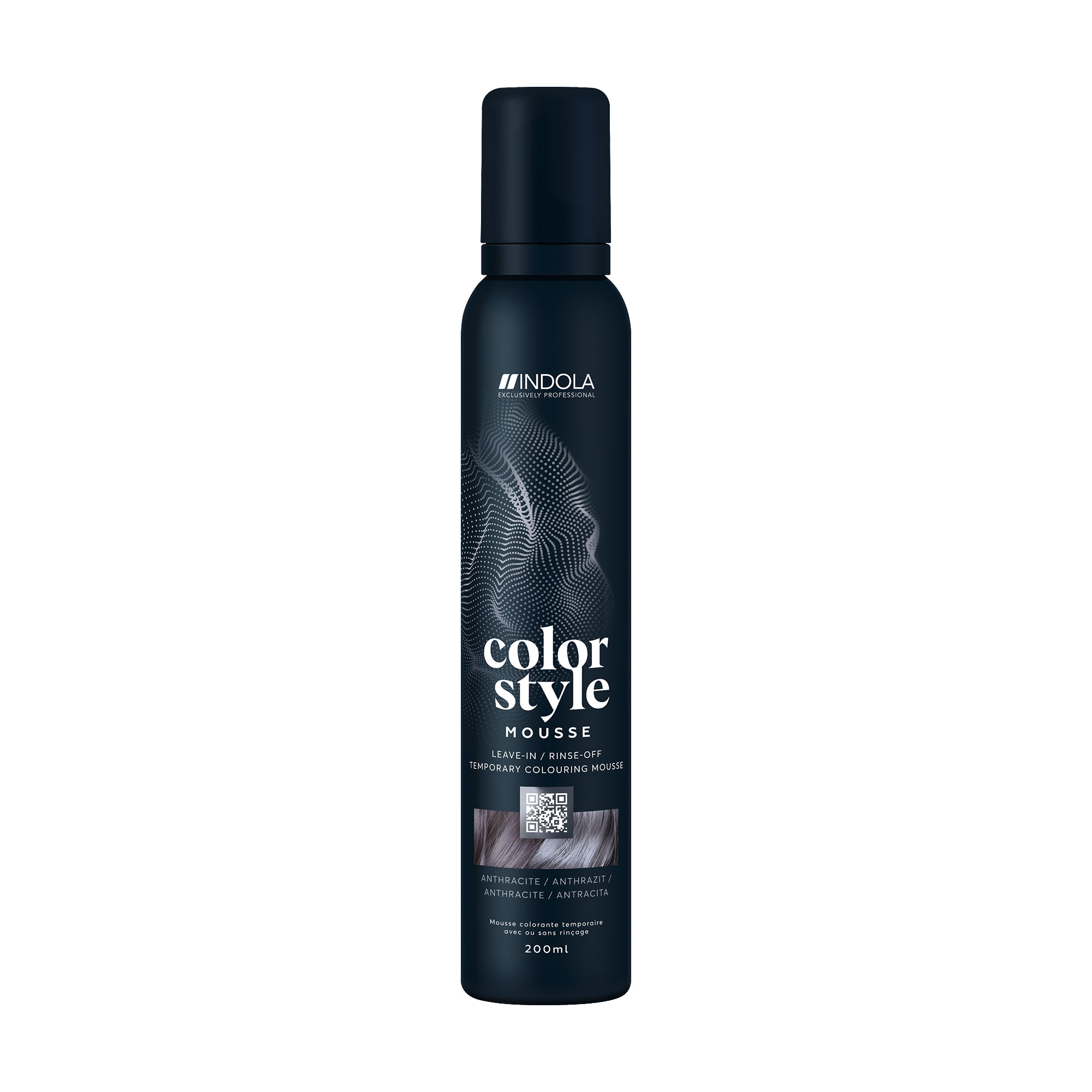Відтінковий мус для укладання волосся Indola Color Style Anthracite, 200 мл