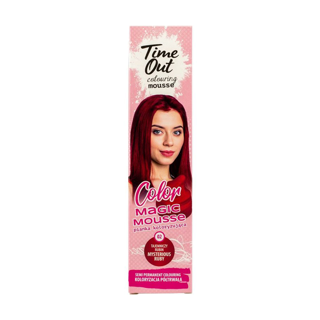Відтінковий мус для волосся Time Out Color Magic Mousse 02 Mysterious Ruby, 75 мл